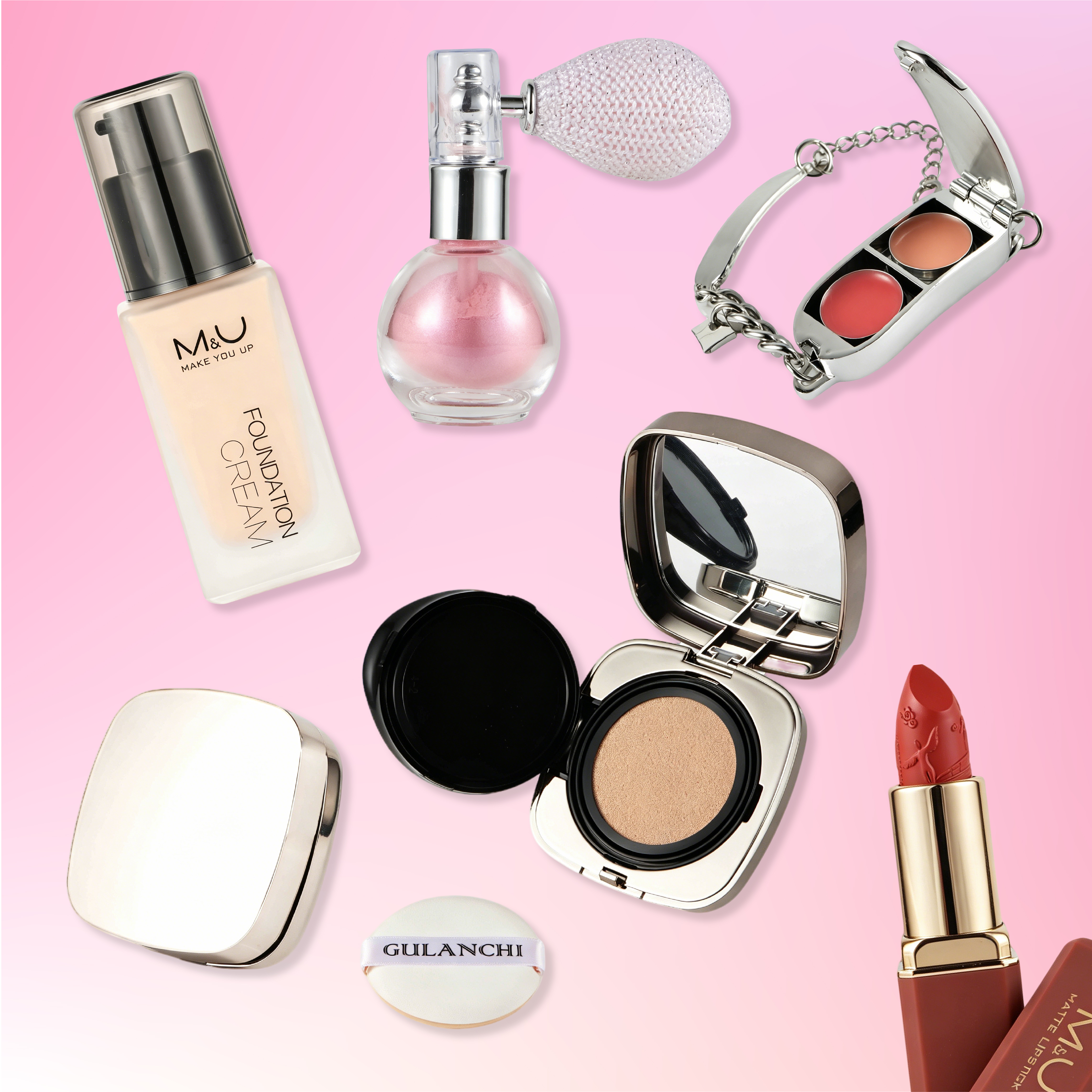 Makeup — Foundation, Eyeshadow Palettes & Blush